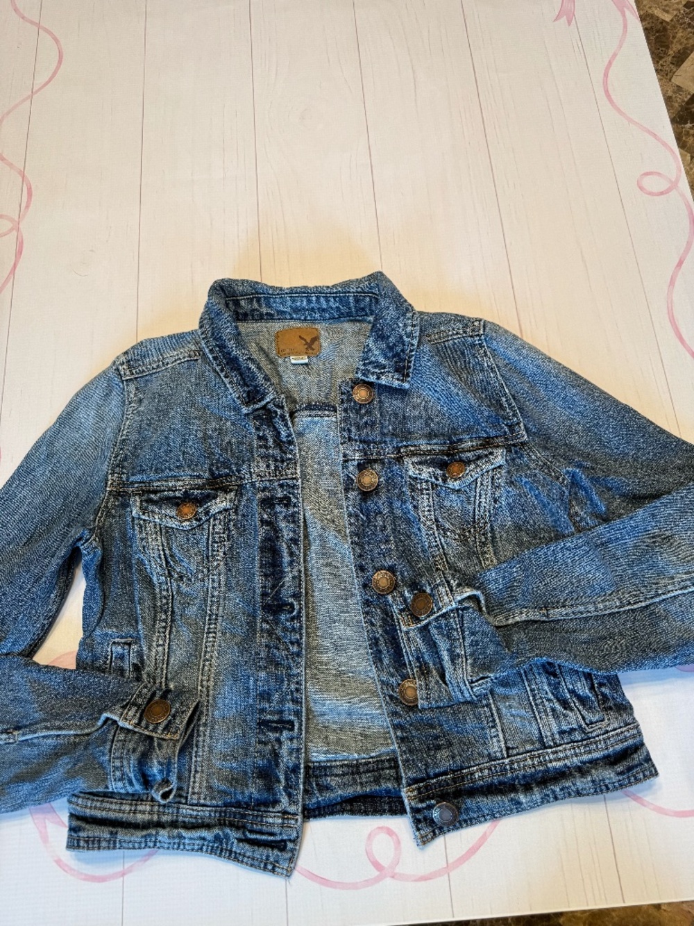 American Eagle Classic Denim Jacket Size S